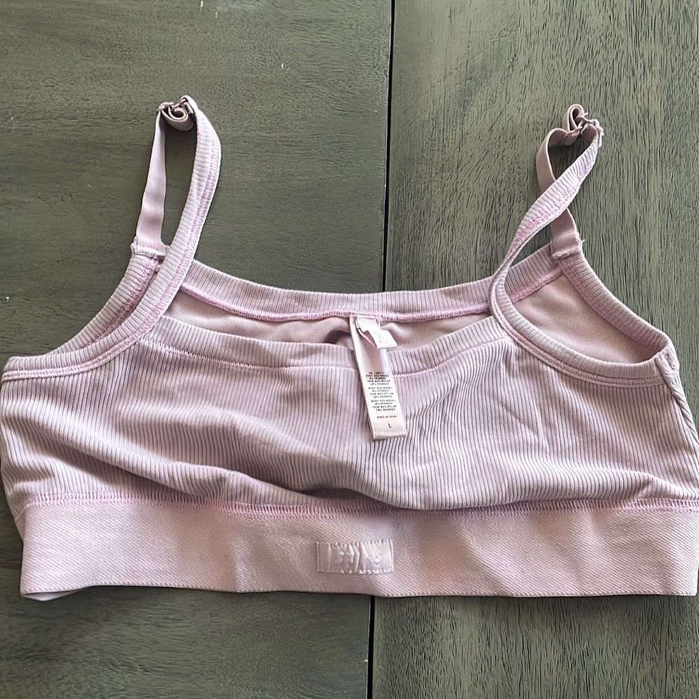 Skims Ribbed Bralette Size Lg